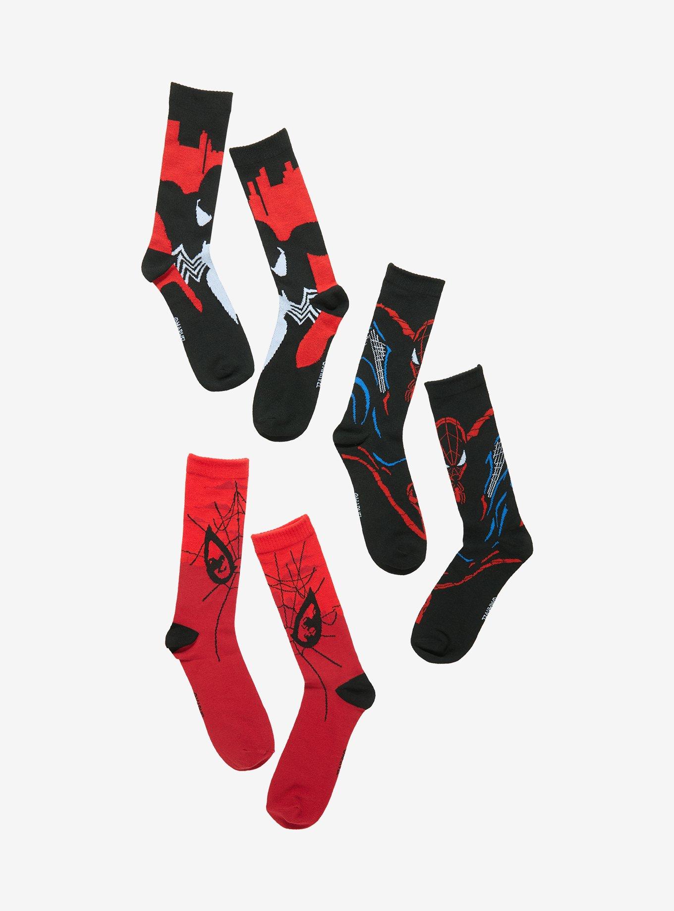Marvel Spider-Man: Brand New Day Crew Socks 3 Pair, , hi-res