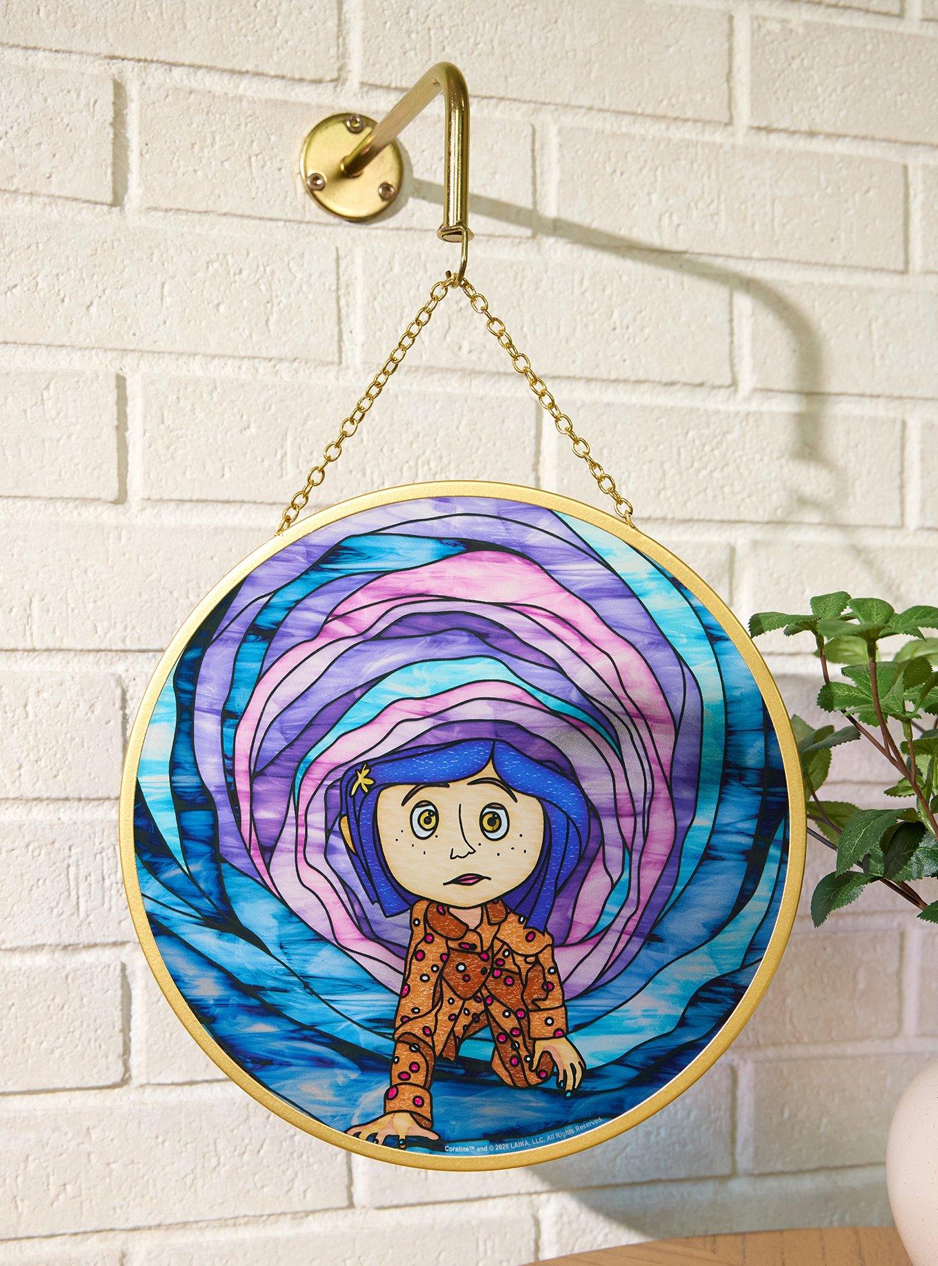 Coraline Tunnel Scene Stained Glass Wall Art - BoxLunch Exclusive, , hi-res