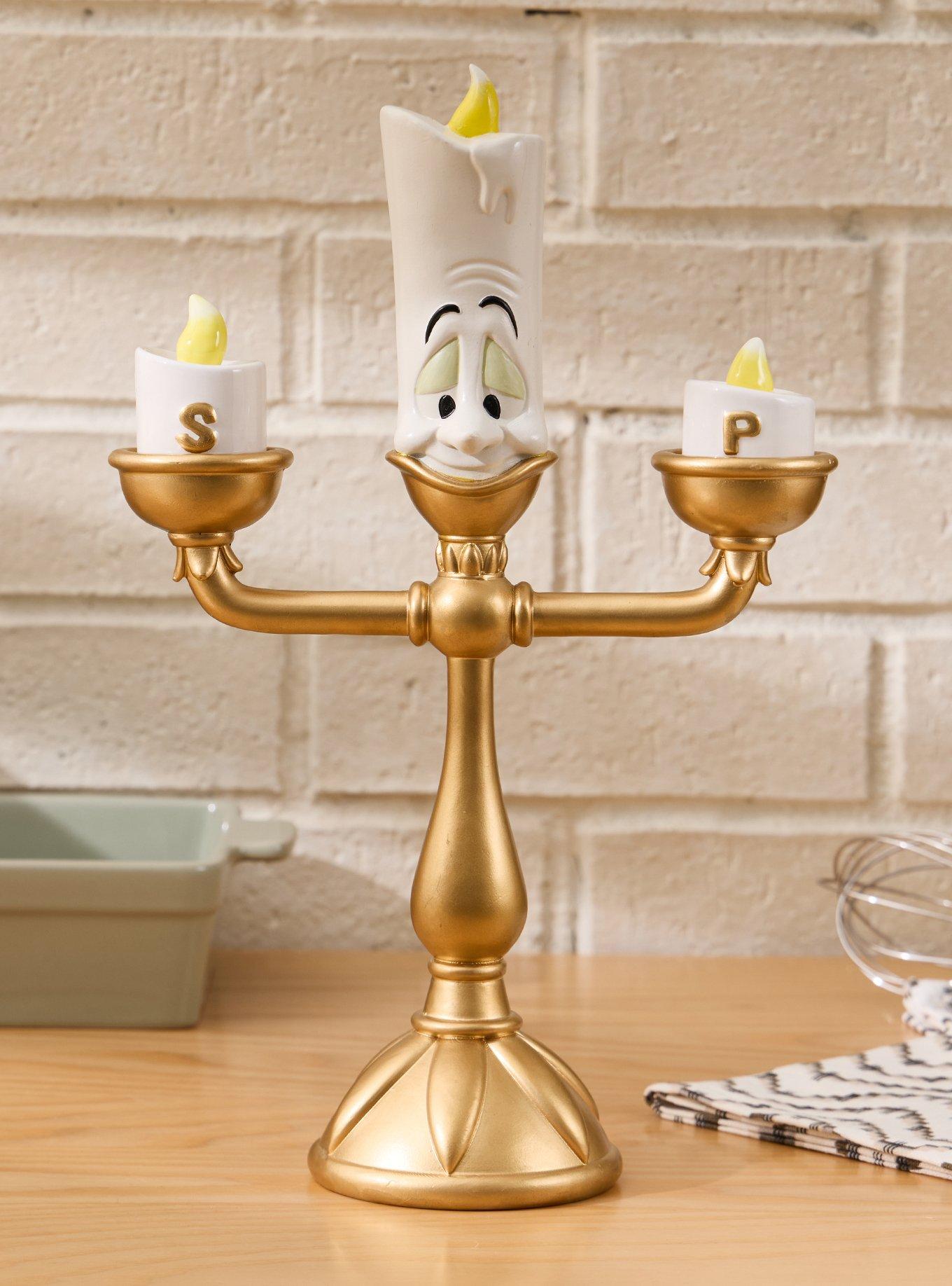 Disney Beauty and The Beast Lumiere Figural Salt & Pepper Shaker Set - BoxLunch Exclusive, , hi-res