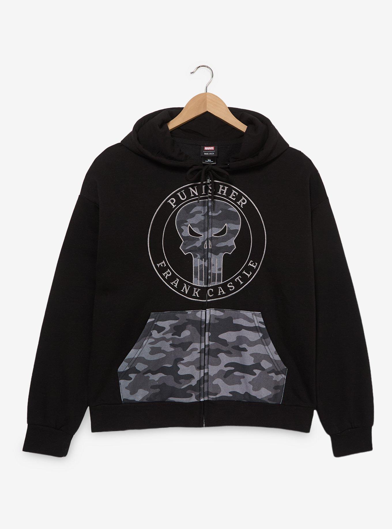 Marvel The Punisher Camo Hoodie &mdash; BoxLunch Exclusive, , hi-res