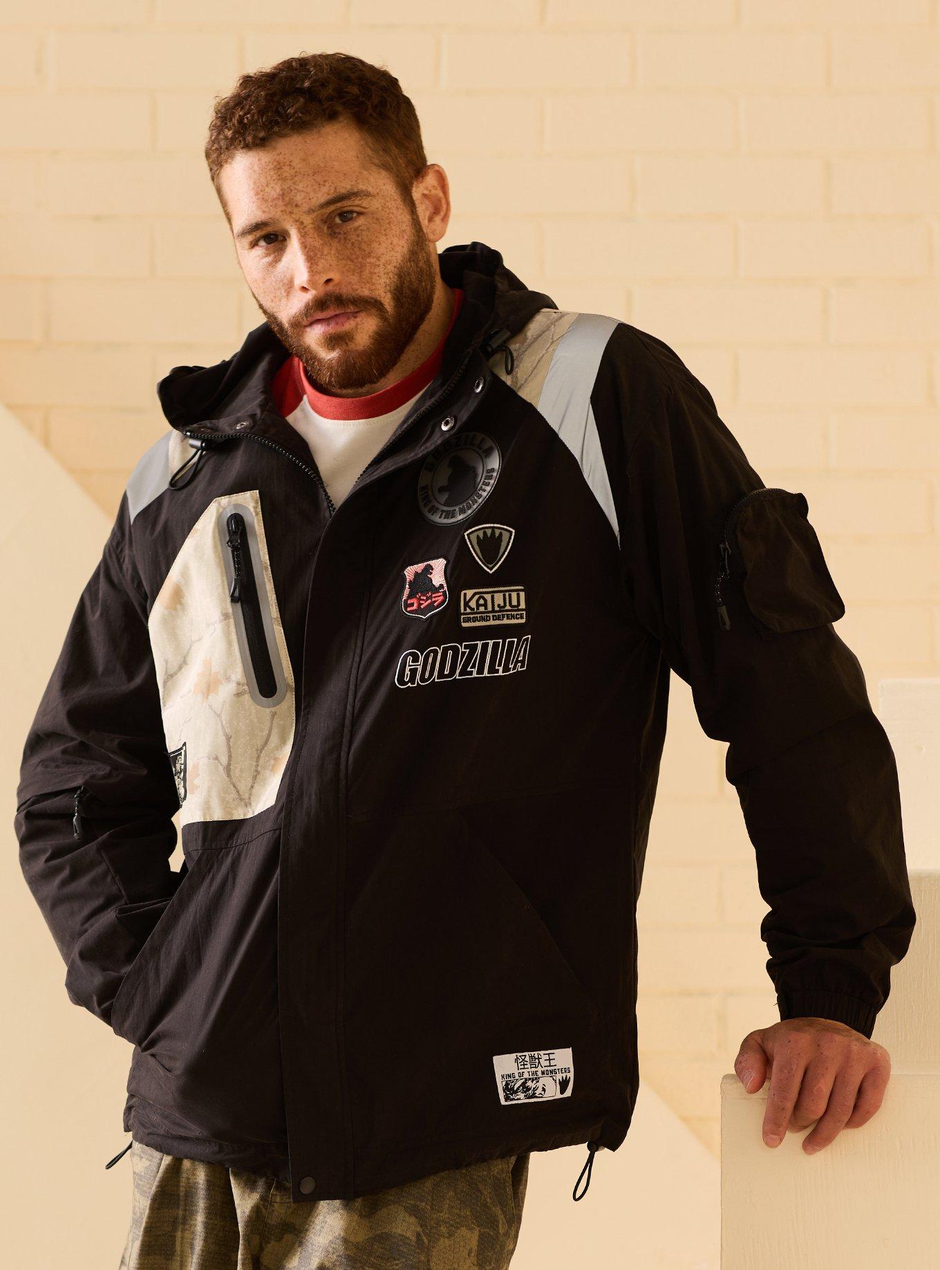 Godzilla Camo Windbreaker - BoxLunch Exclusive, , hi-res
