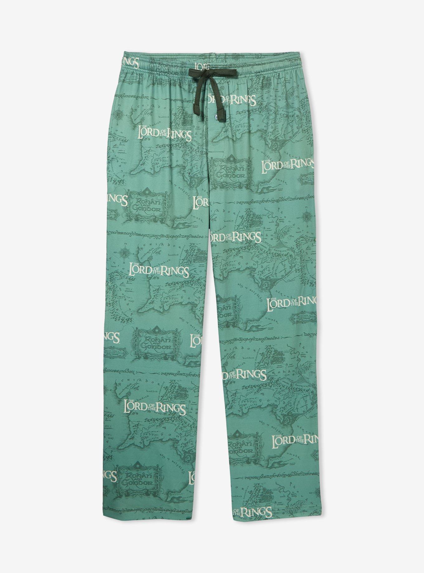 The Lord of the Rings Middle-earth Map Allover Print Sleep Pants &mdash; BoxLunch Exclusive, , hi-res