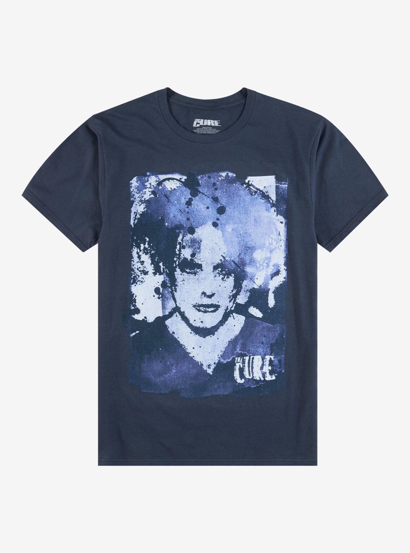 The Cure Tonal Blue Portrait T-Shirt, , hi-res