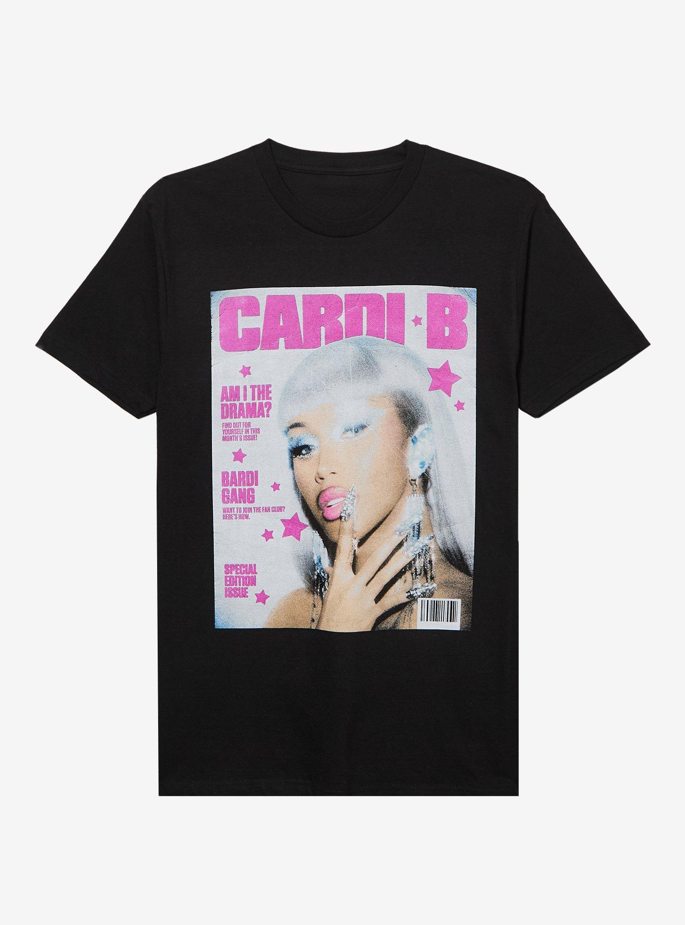 Cardi B Am I The Drama? Magazine Cover T-Shirt, , hi-res