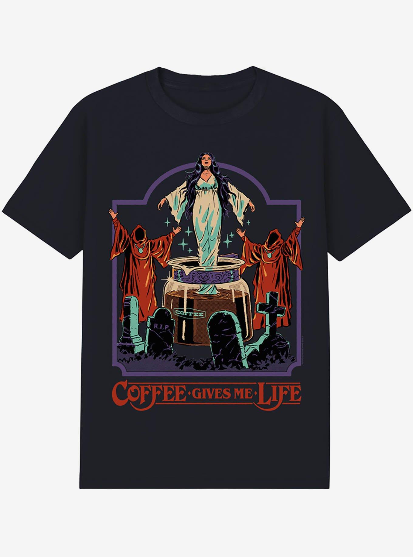 Steven Rhodes Coffee Gives Me Life T-Shirt, , hi-res