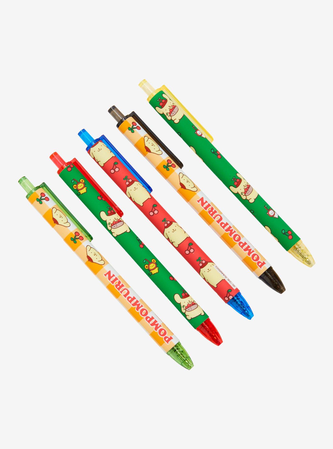 Sanrio Pompompurin Soft-Touch Gel Pen Set
