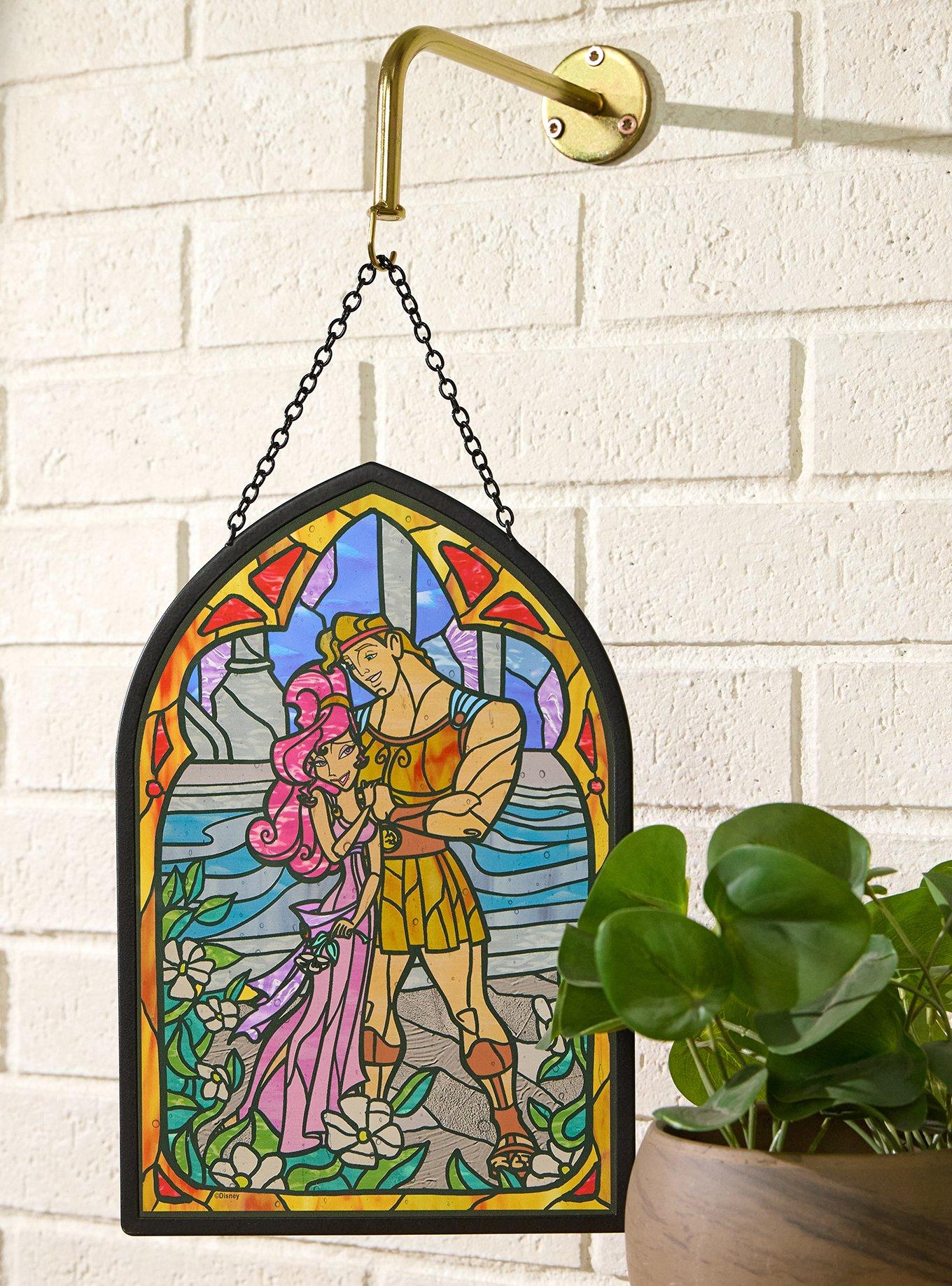 Disney Hercules Meg & Hercules Stained Glass Wall Art - BoxLunch Exclusive, , hi-res