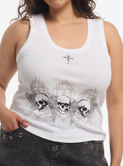 Social Collision Skull Cathedral Girls Tank Top Plus Size | Hot Topic
