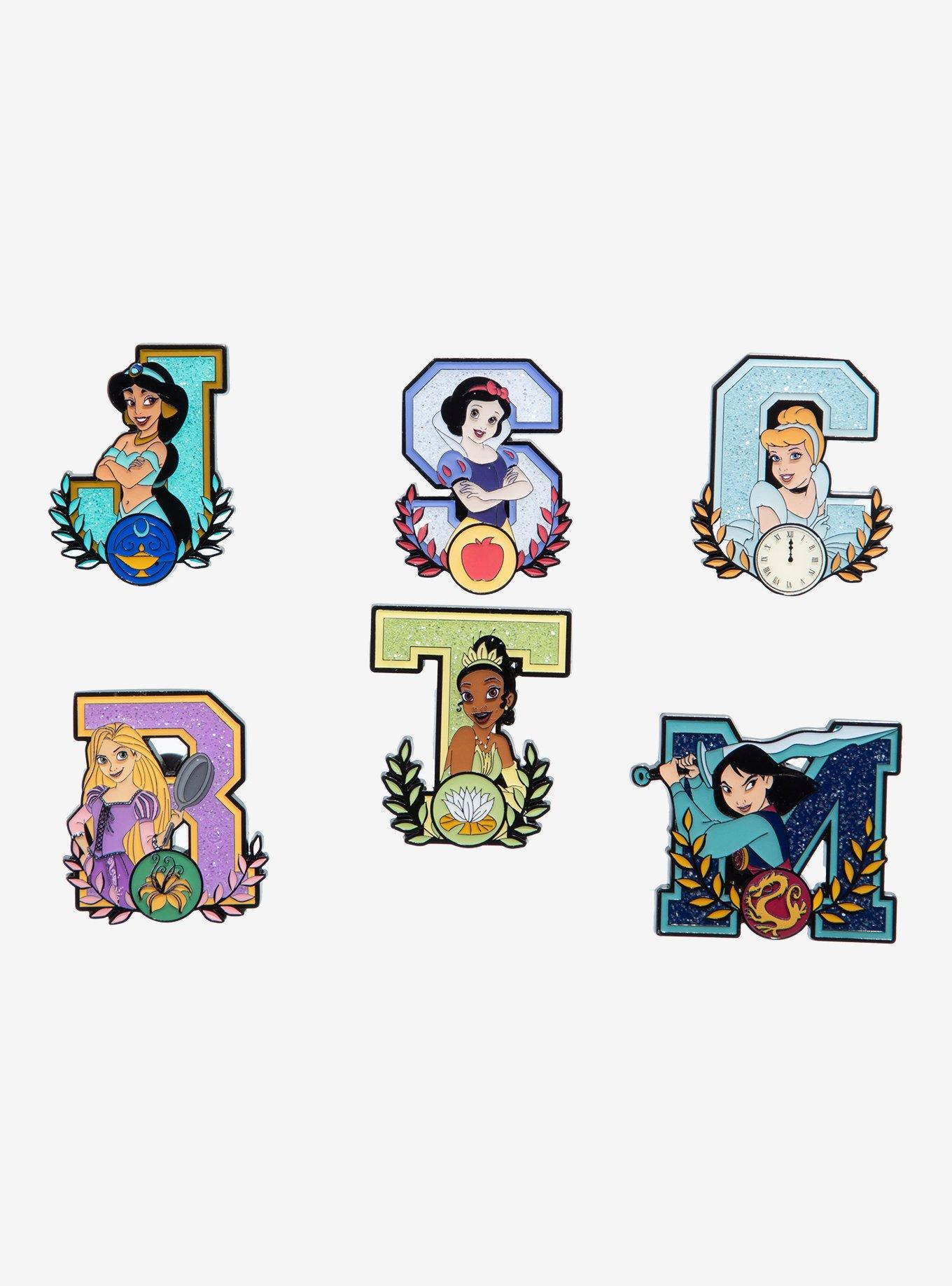 Loungefly Disney Princess Letter Blind Box Enamel Pin Hot Topic Exclusive, , hi-res