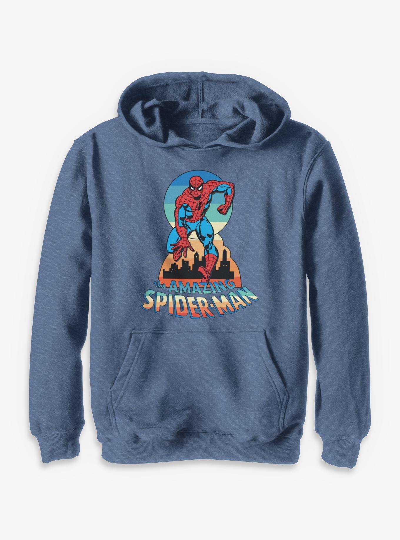 Marvel Spider-Man Running Sunset  Youth Hoodie, , hi-res