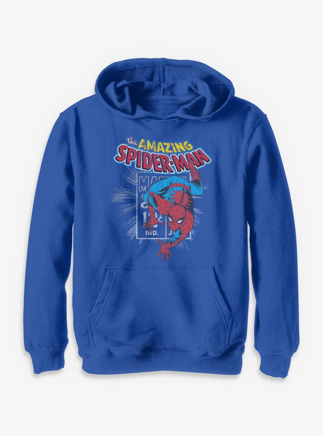 Marvel Spider-Man Spidey Stamp  Youth Hoodie, , hi-res
