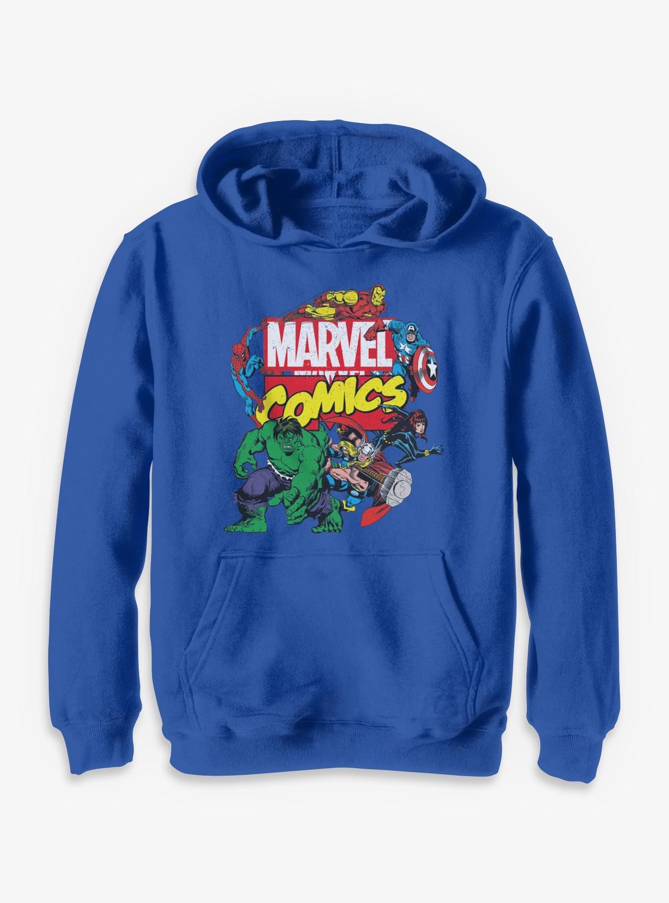 Marvel Classic Logo Avengers Comics Youth Hoodie, , hi-res