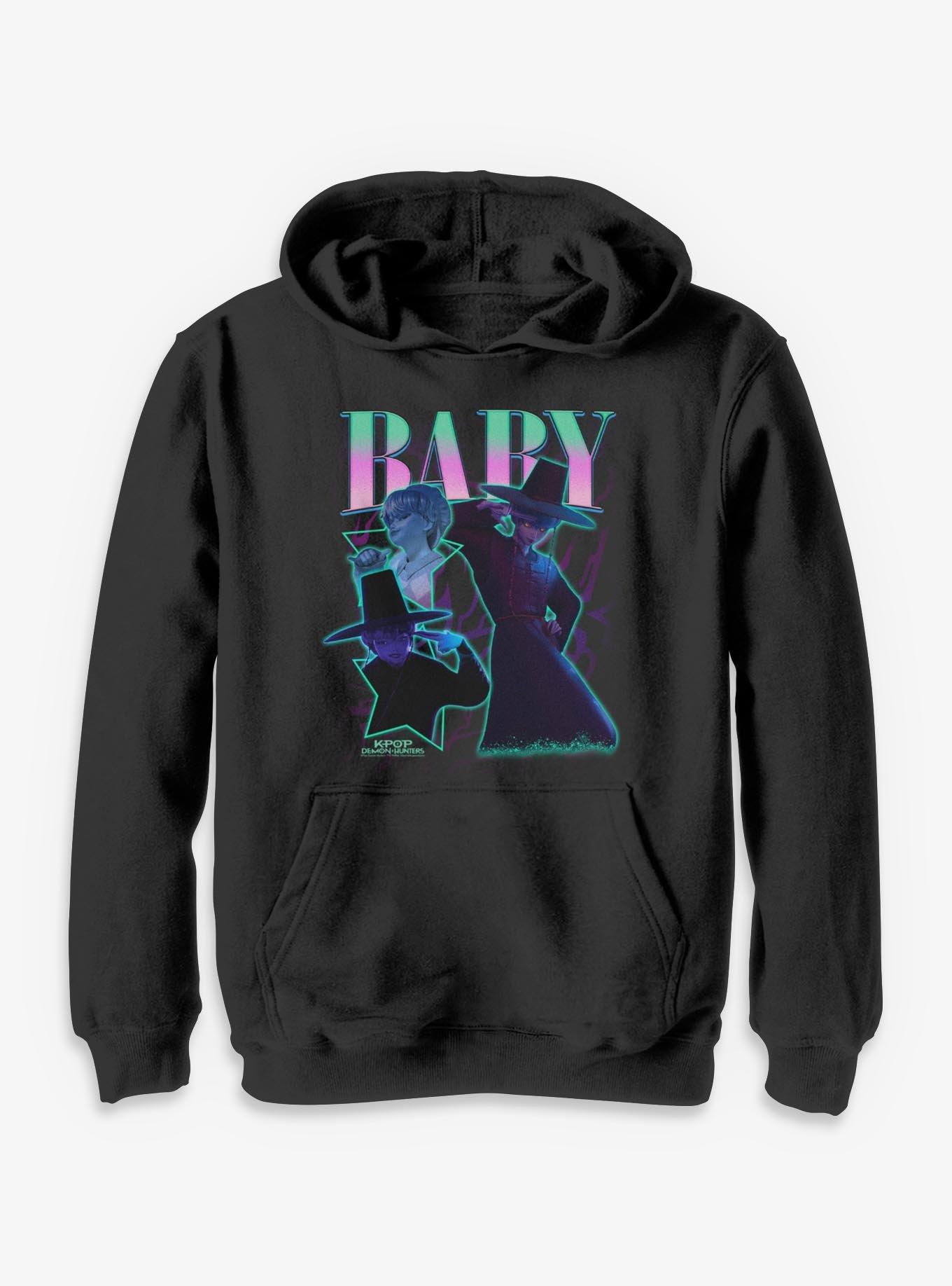 KPop Demon Hunters Saja Boys Baby Collage Youth Hoodie, , hi-res