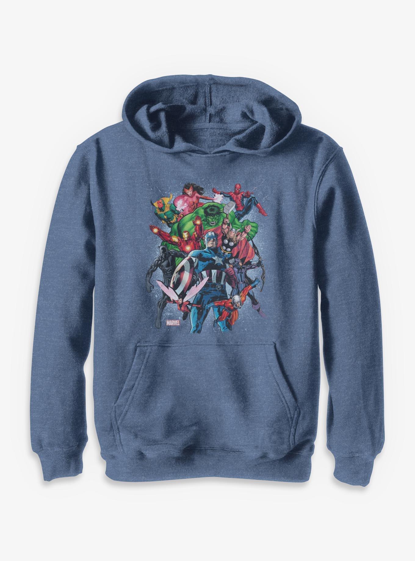 Marvel Avengers Classic Team Burst Youth Hoodie, , hi-res
