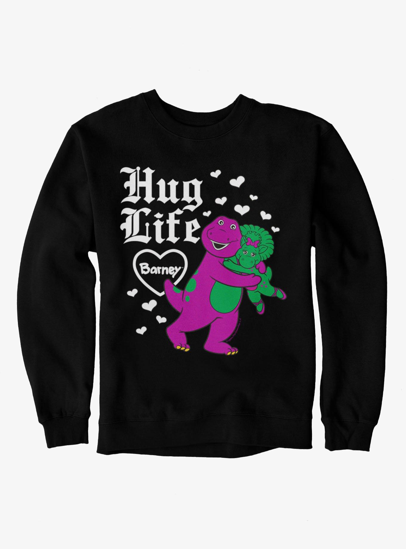 Barney Hug Life And Hearts Sweatshirt, , hi-res