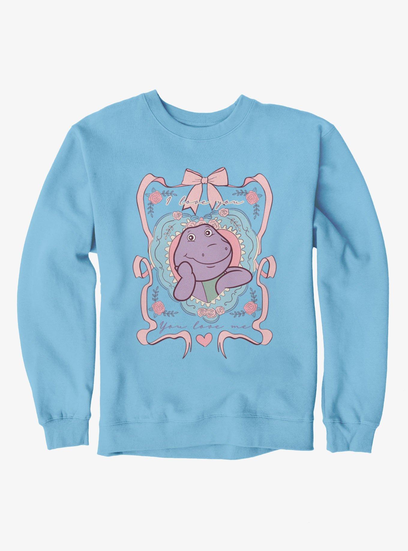 Barney I Love You Ribbons And Bows Sweatshirt, LIGHT BLUE, hi-res
