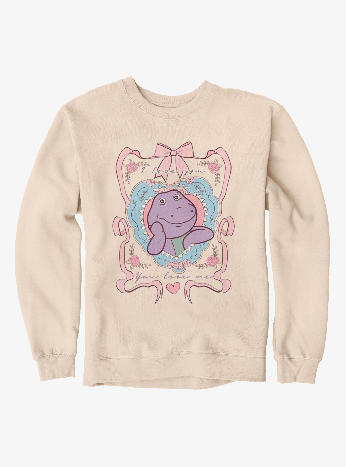 Barney I Love You Ribbons And Bows Sweatshirt, SAND, hi-res