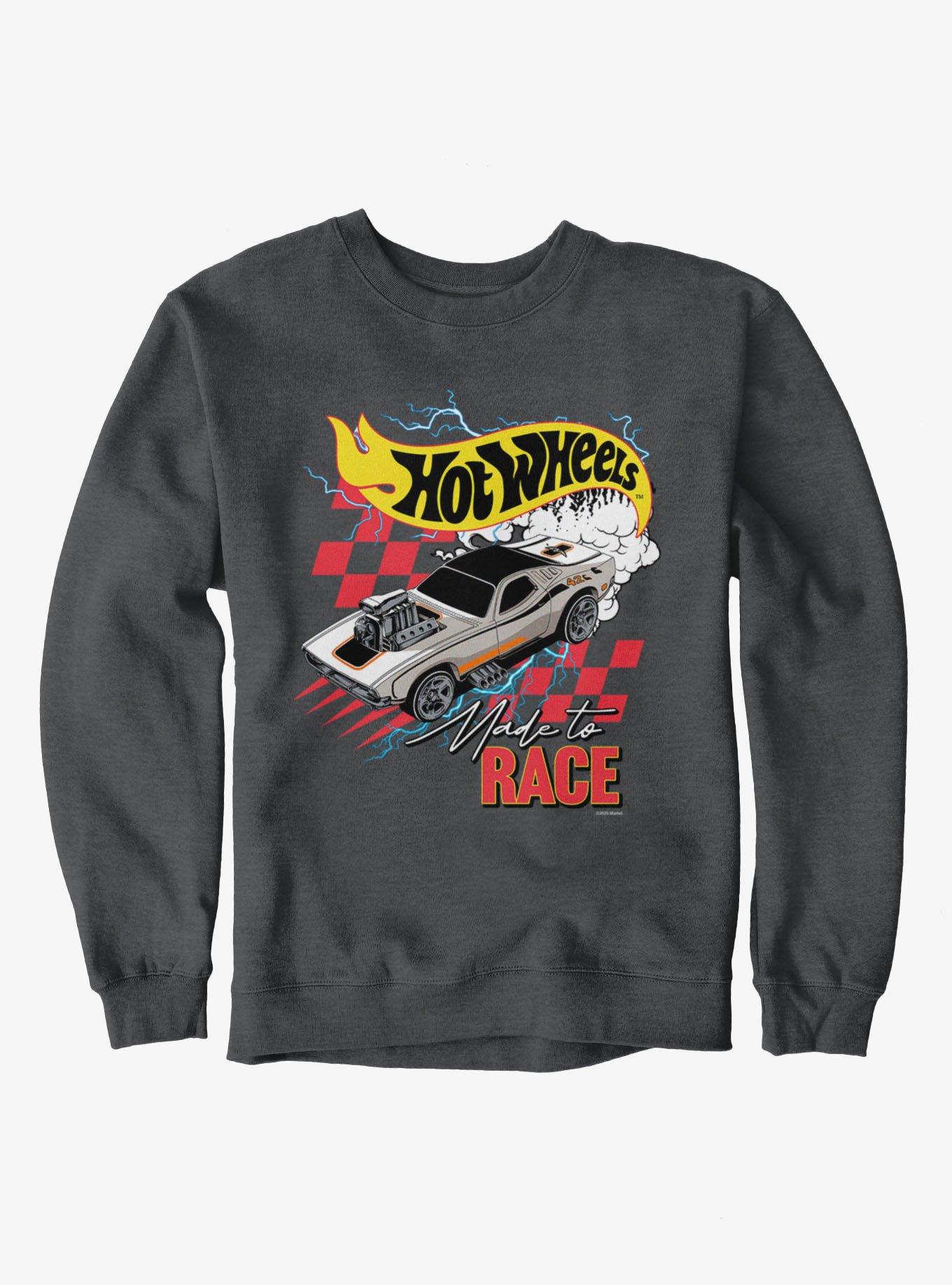 Hot Wheels Made To Race Lightning Sweatshirt, DARK HEATHER, hi-res