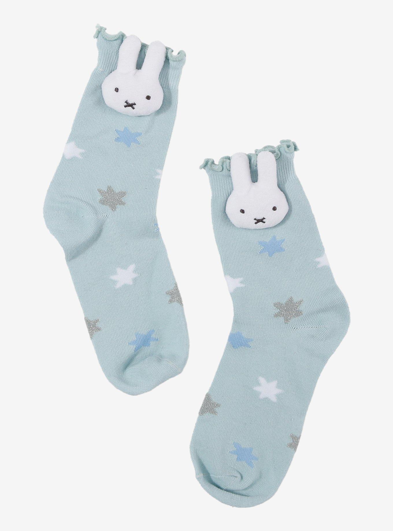 Miffy Plush Head Crew Socks, , hi-res