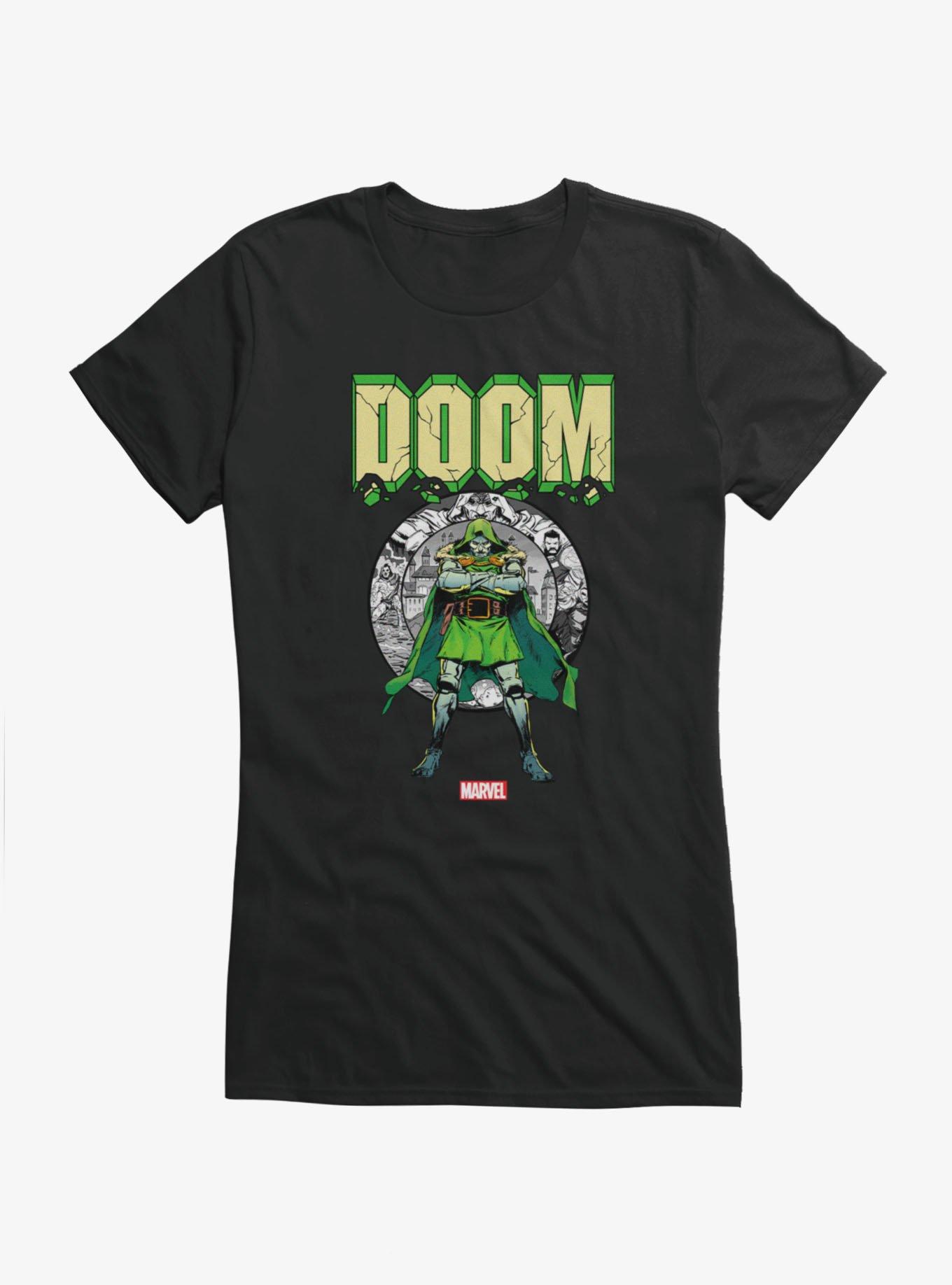 Marvel Comics Retro Doctor Doom Crumble Pose Girls T-Shirt, , hi-res