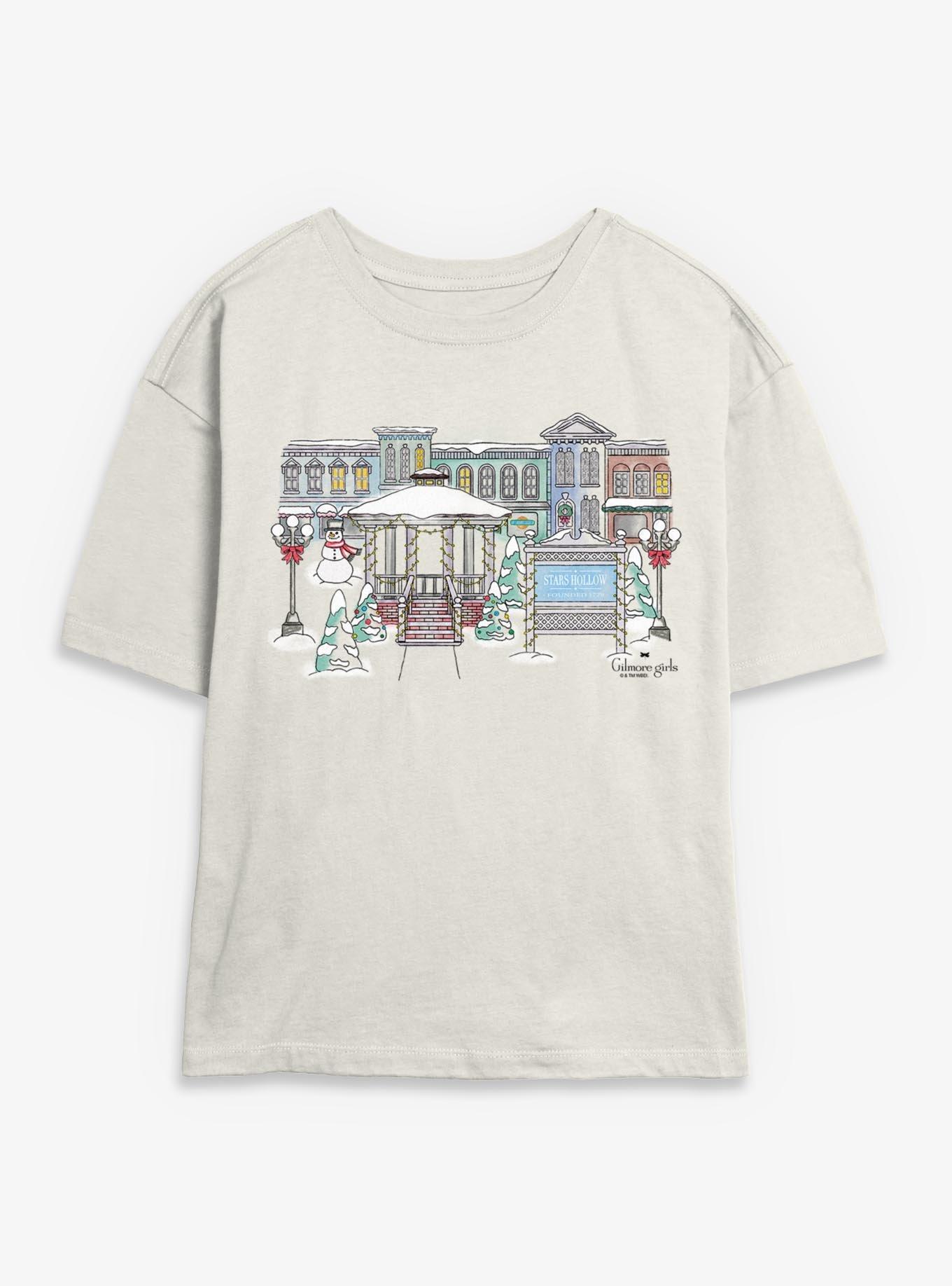 Gilmore Girls Stars Hollow Winter Womens Skimmer T-Shirt, , hi-res