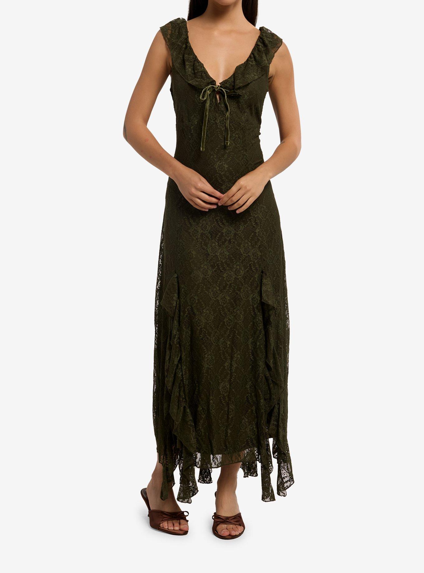 leopard long sleeve maxi dress Women's Daphne | Farmhouse Makeup Vanity Desk, SP5416050 evening events Color:wine red