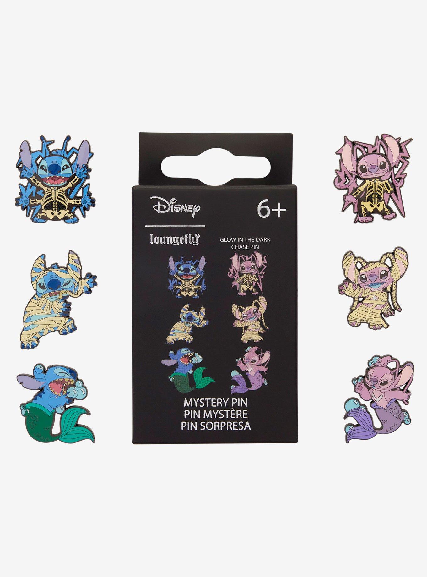 Loungefly Disney Lilo & Stitch Angel & Stitch Halloween Costumes Blind Box Enamel Pin, , hi-res