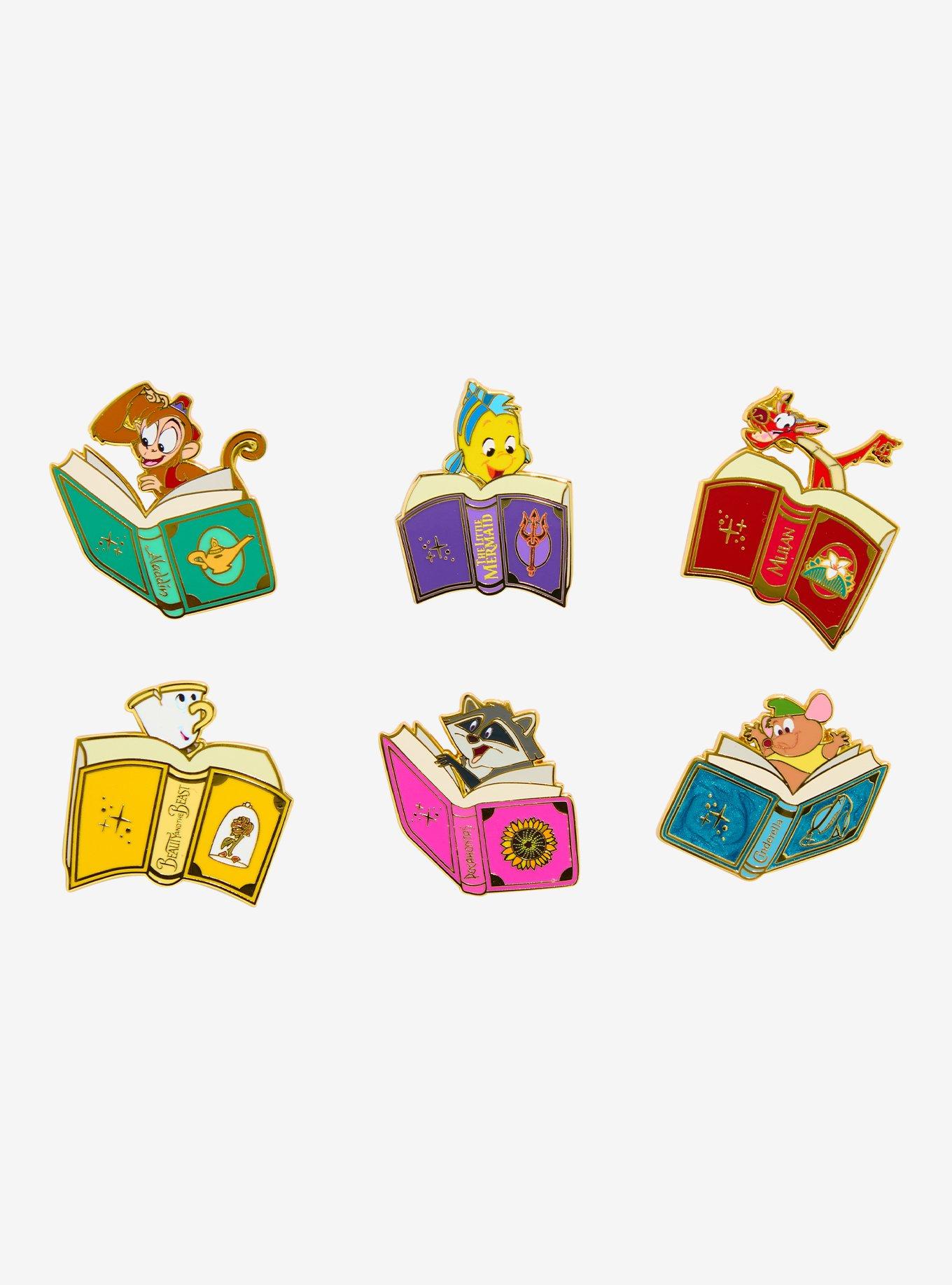 Loungefly Disney Princess Sidekick & Books Blind Box Enamel Pin, , hi-res