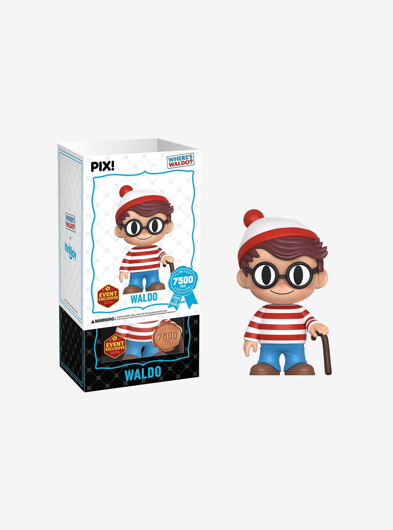 Thrilljoy Where's Waldo? Pix! Waldo Collectible Figure, , hi-res