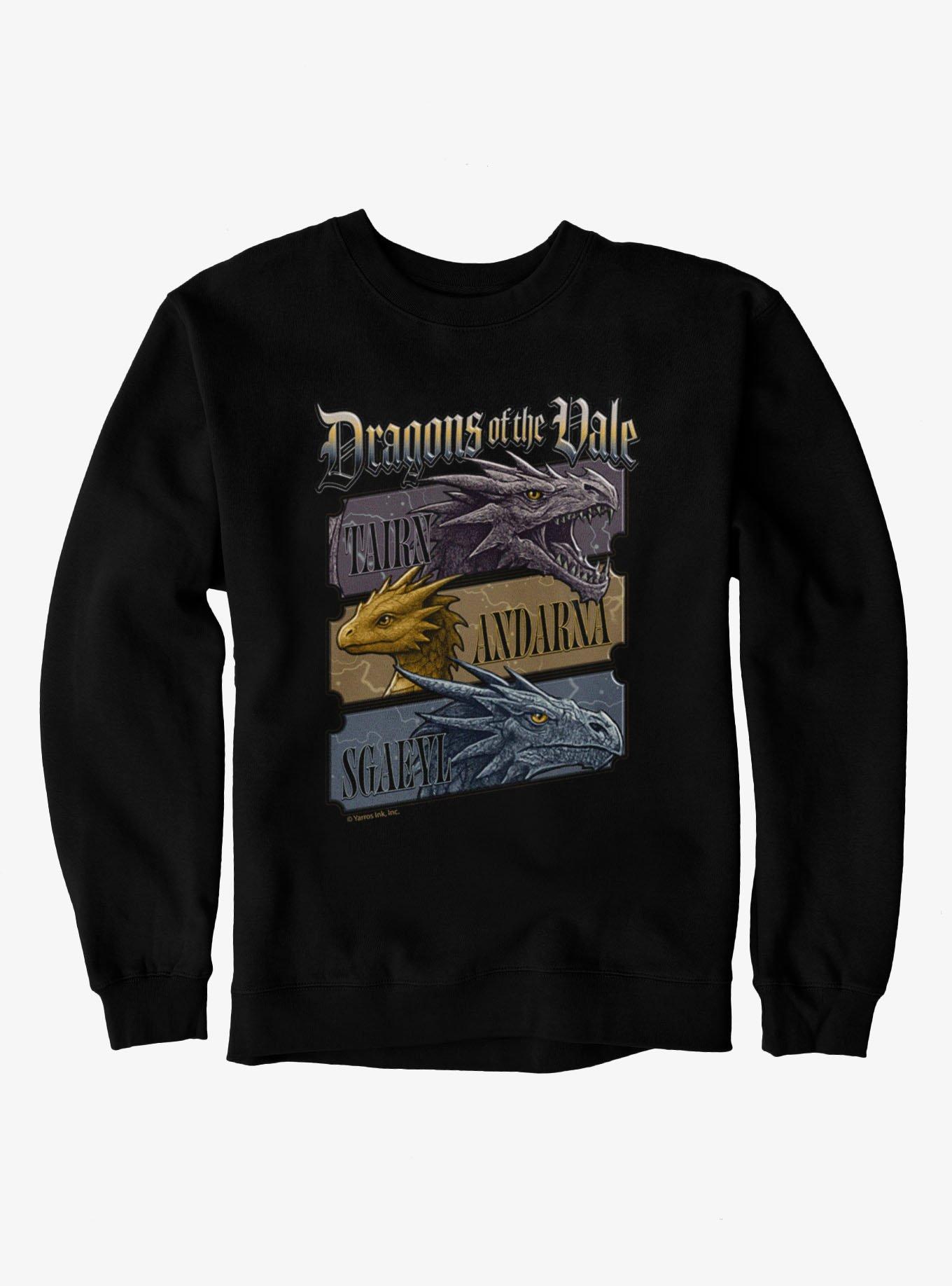Fourth Wing The Empyrean Dragons Of The Vale Placards Sweatshirt
