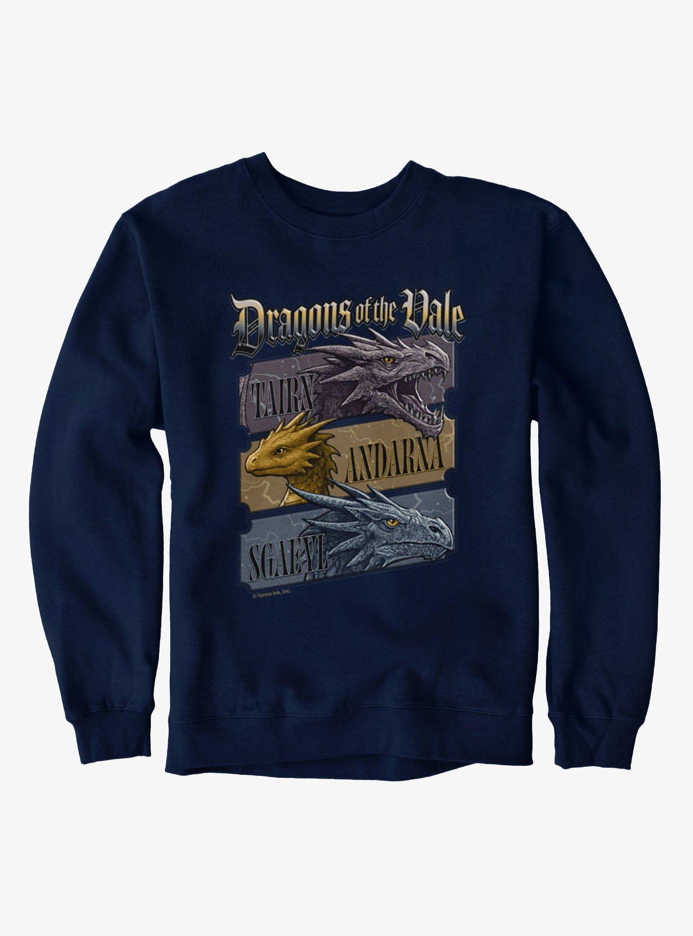 Fourth Wing The Empyrean Dragons Of The Vale Placards Sweatshirt