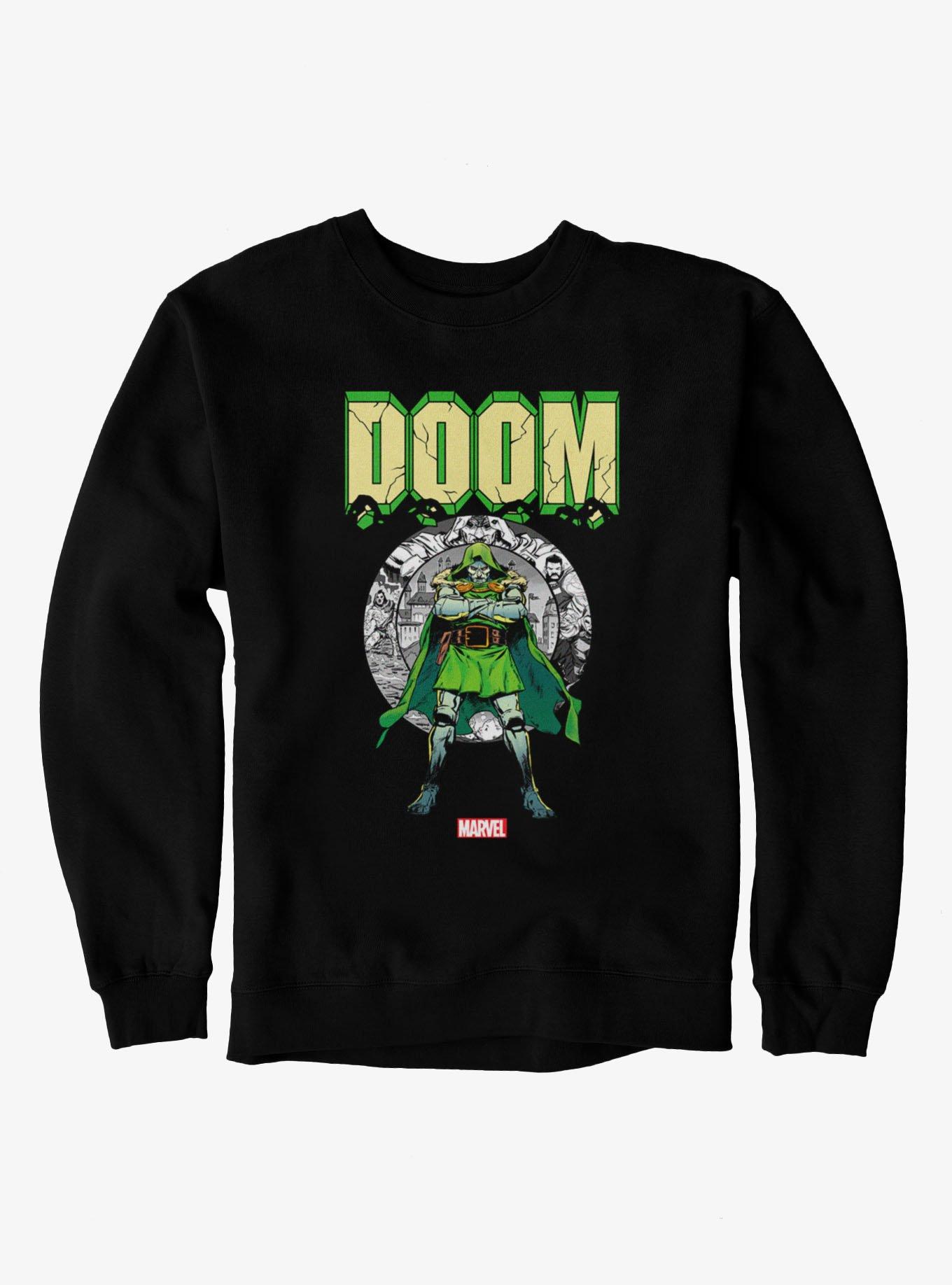 Marvel Comics Retro Doctor Doom Crumble Pose Sweatshirt