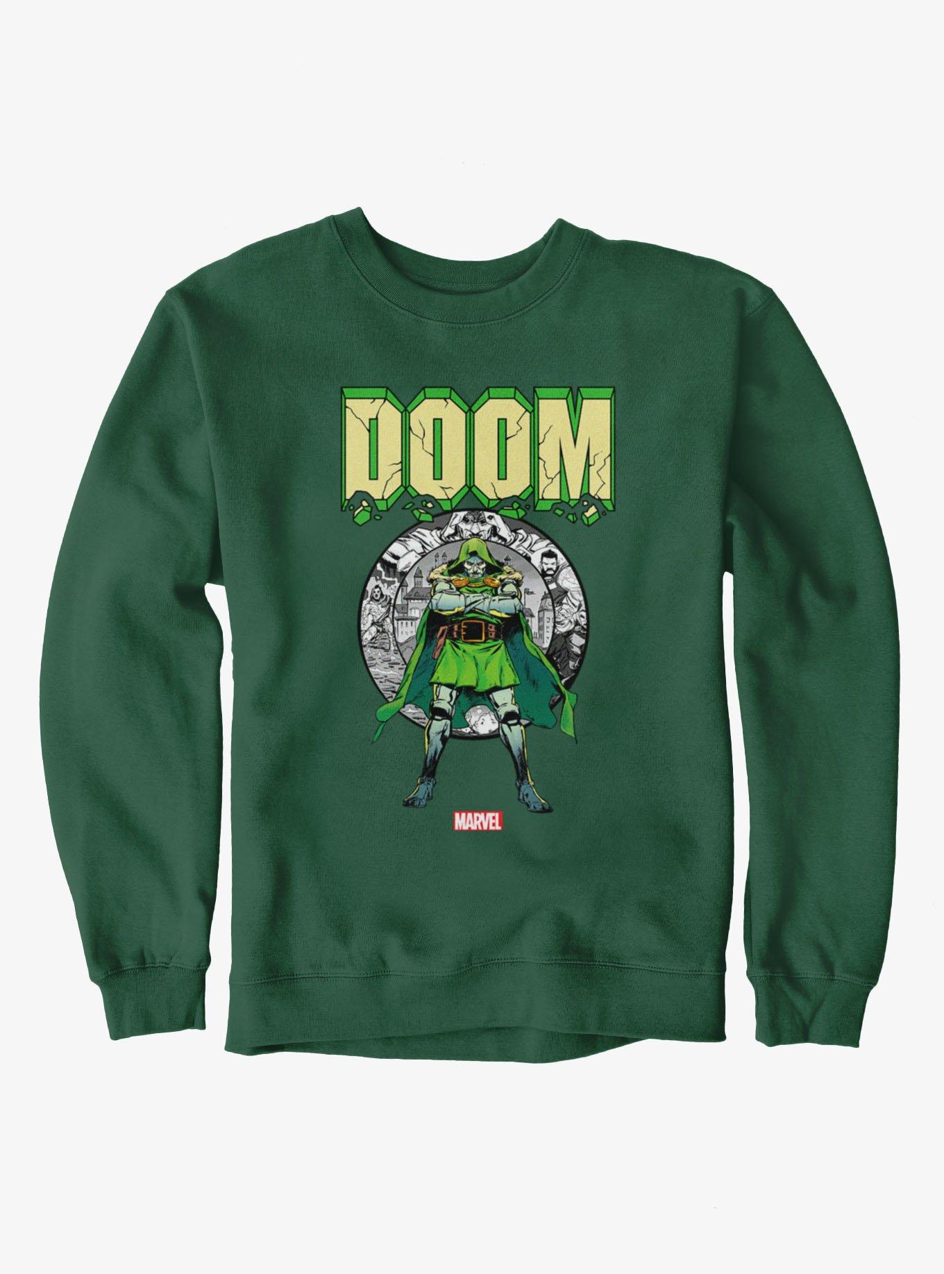 Marvel Comics Retro Doctor Doom Crumble Pose Sweatshirt
