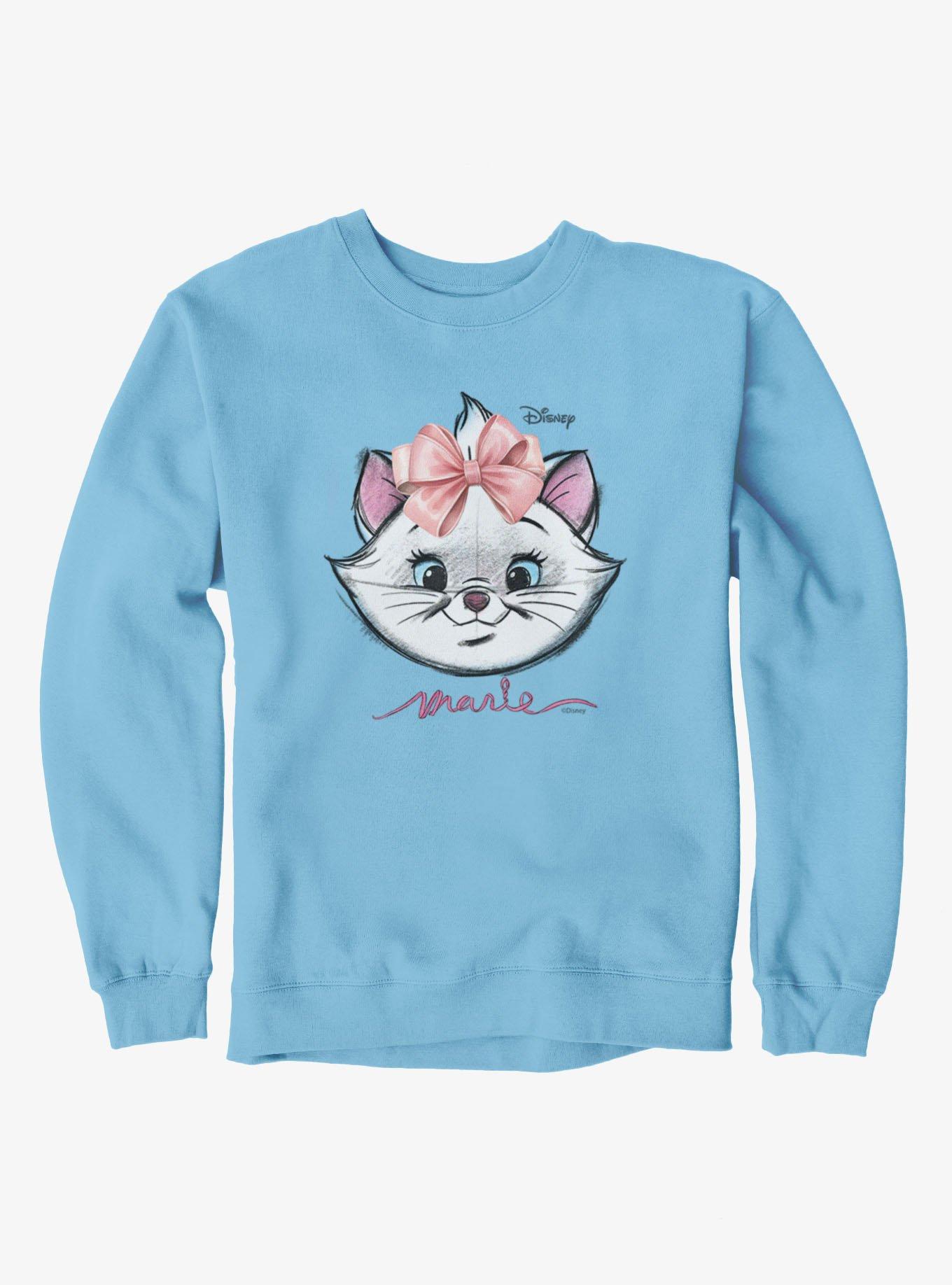 Disney The Aristocats Marie Face Sketch Sweatshirt, , hi-res