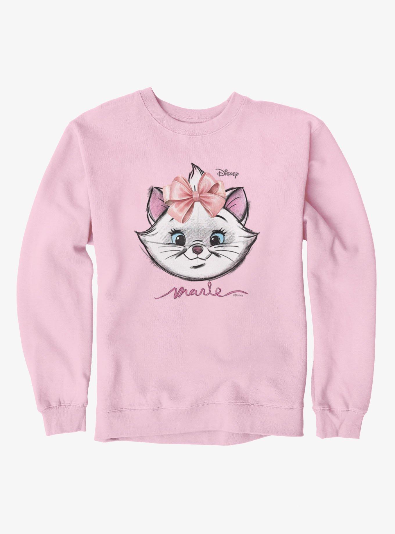 Disney The Aristocats Marie Face Sketch Sweatshirt, , hi-res