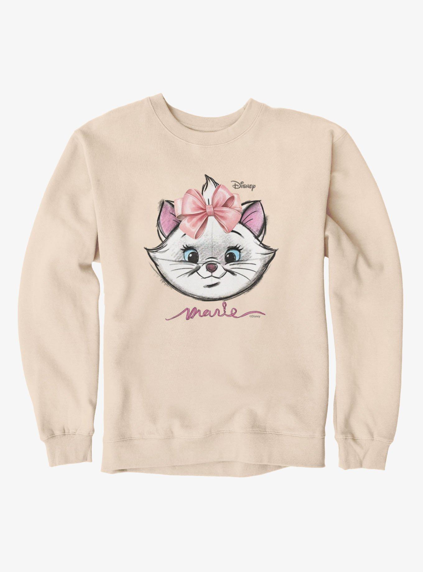 Disney The Aristocats Marie Face Sketch Sweatshirt, , hi-res