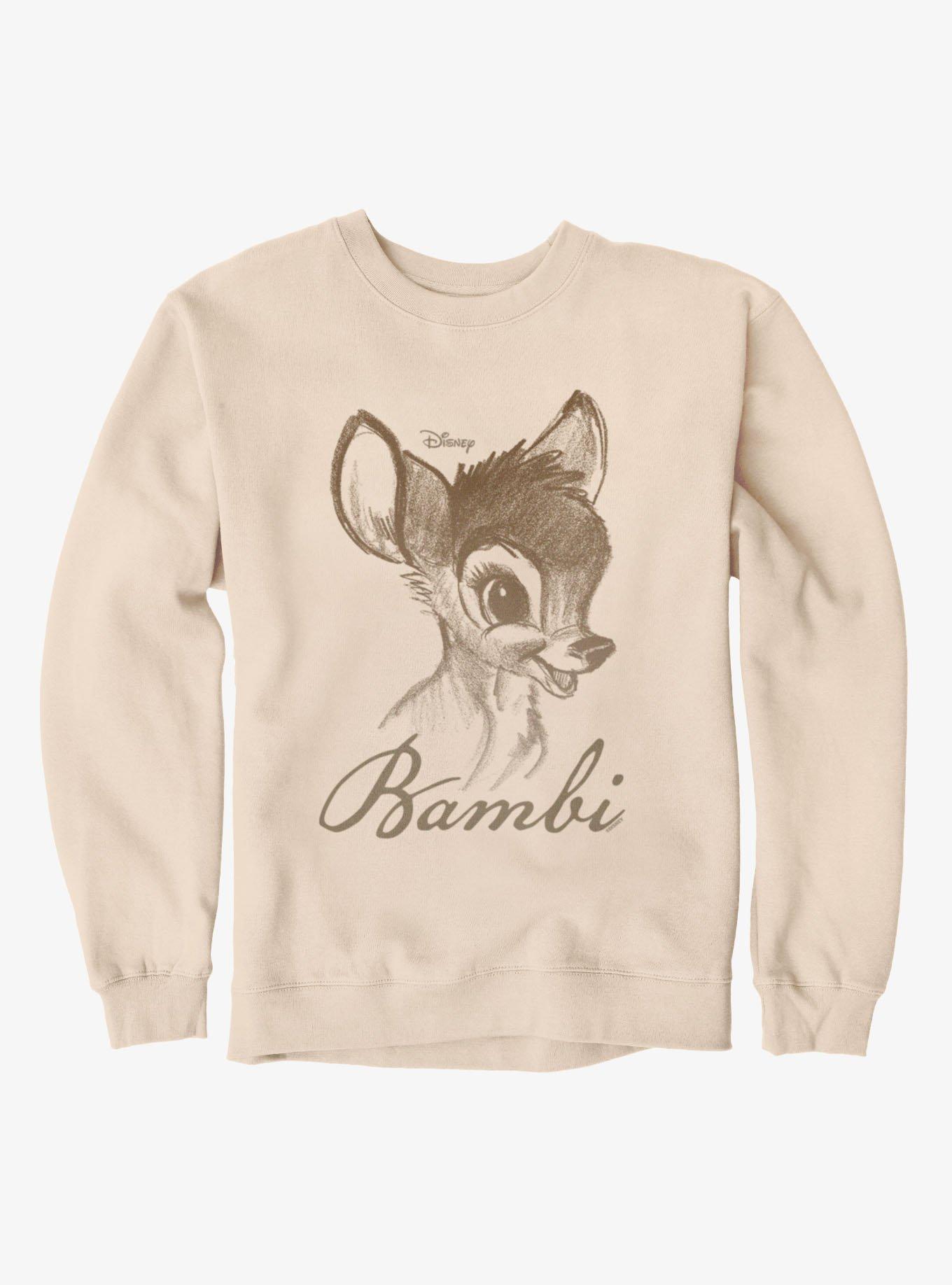 Disney Bambi Classic Face Sketch Sweatshirt, , hi-res