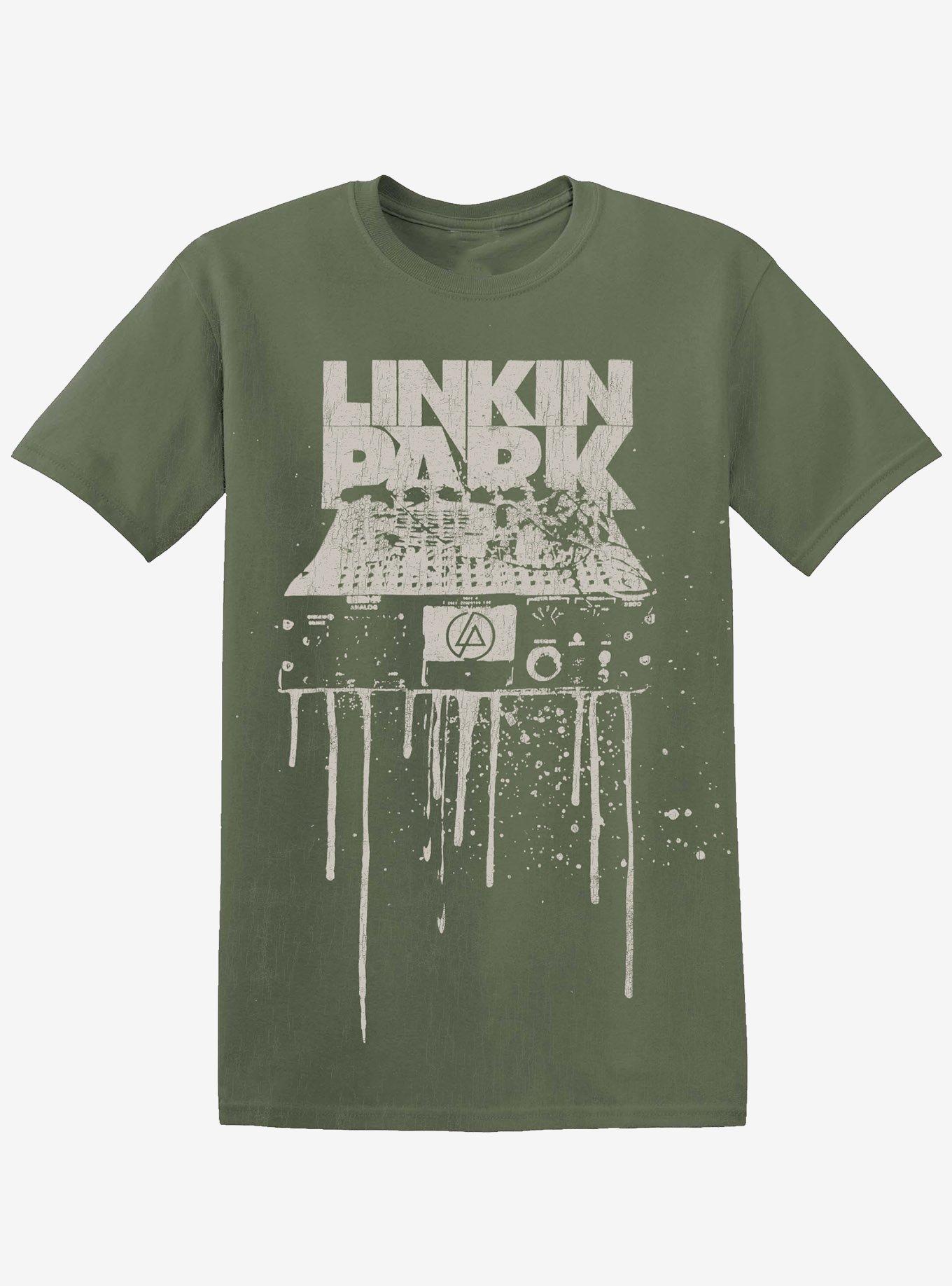 Linkin Park 2007 Asia & Australia Tour T-Shirt, MILITARY GREEN, hi-res