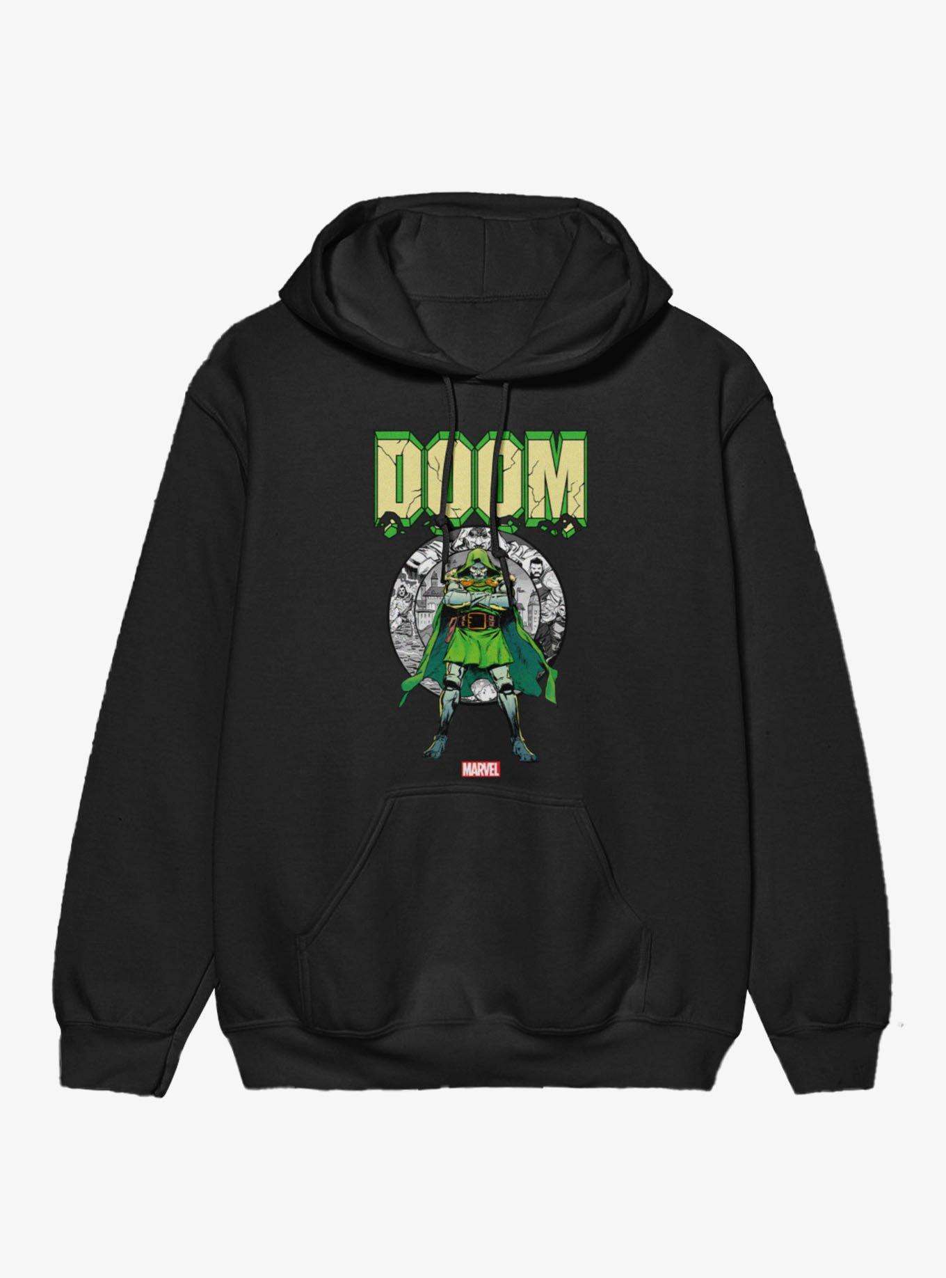 Marvel Comics Retro Doctor Doom Crumble Pose Hoodie