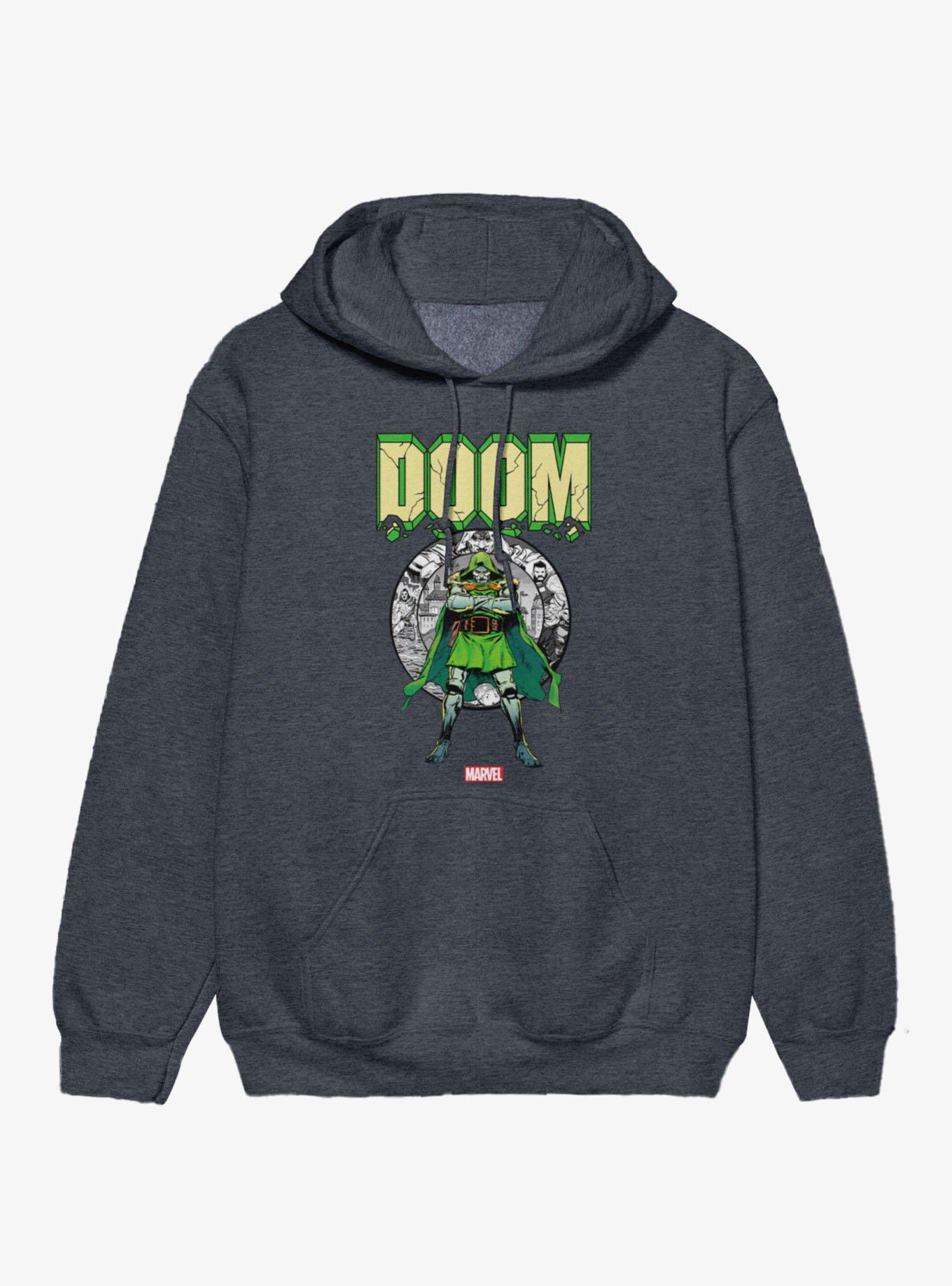 Marvel Comics Retro Doctor Doom Crumble Pose Hoodie