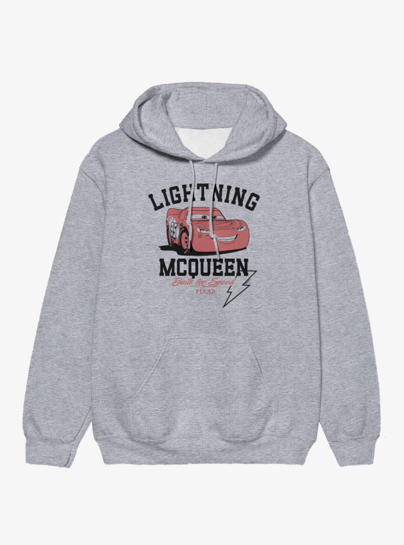 Disney Pixar Cars Lightning McQueen Built For Speed Hoodie