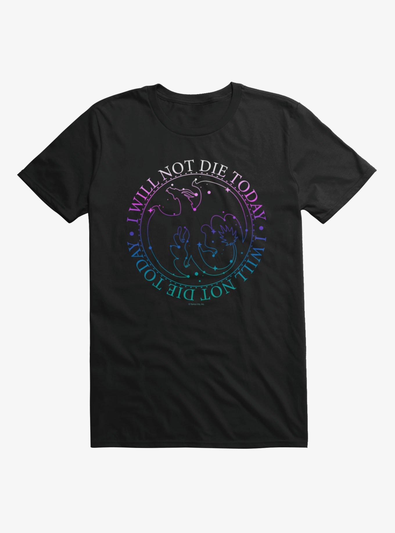 Fourth Wing The Empyrean I Will Not Die Circle T-Shirt, , hi-res