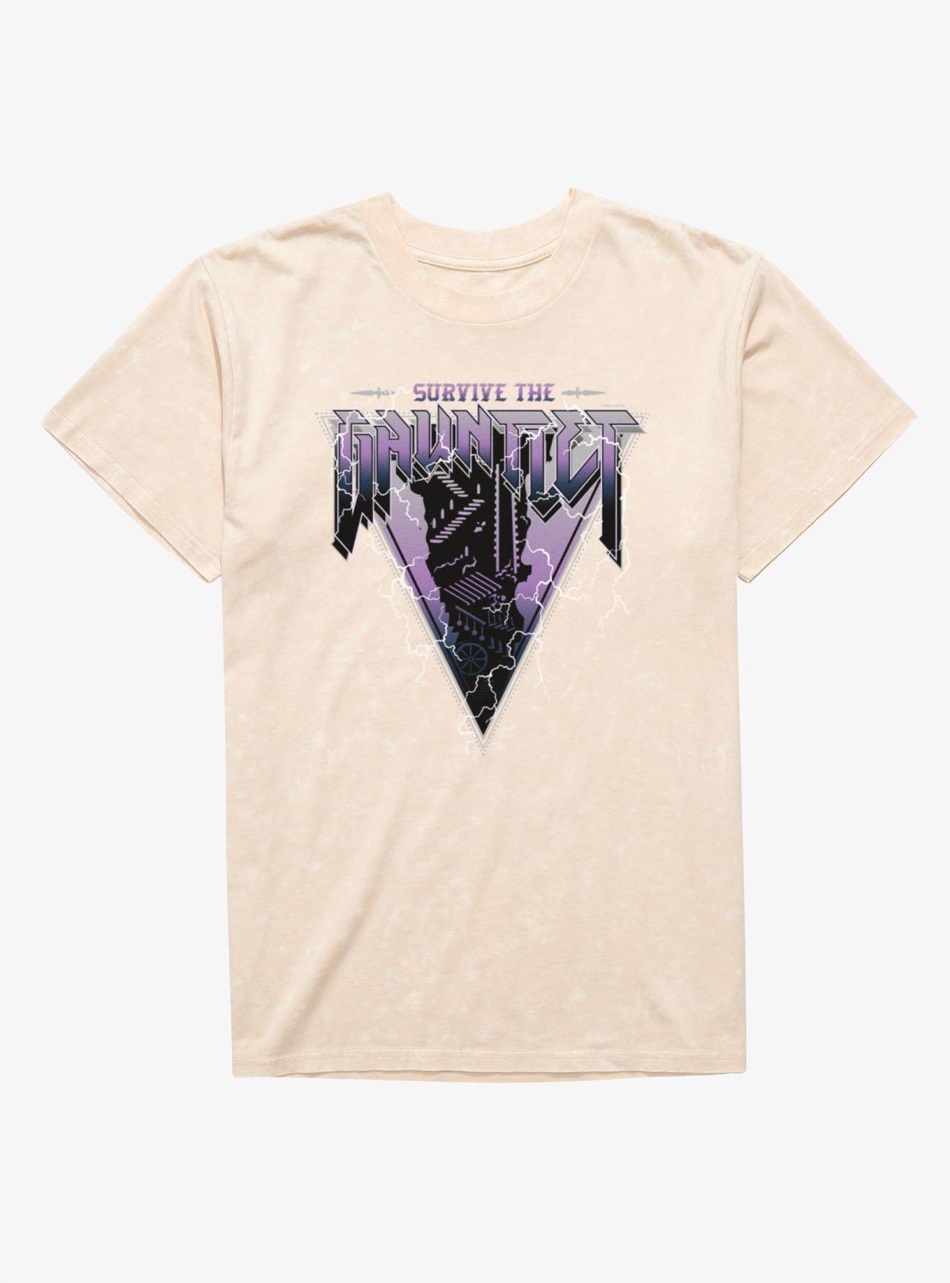 Fourth Wing The Empyrean Survive The Gauntlet Mineral Wash T-Shirt, , hi-res