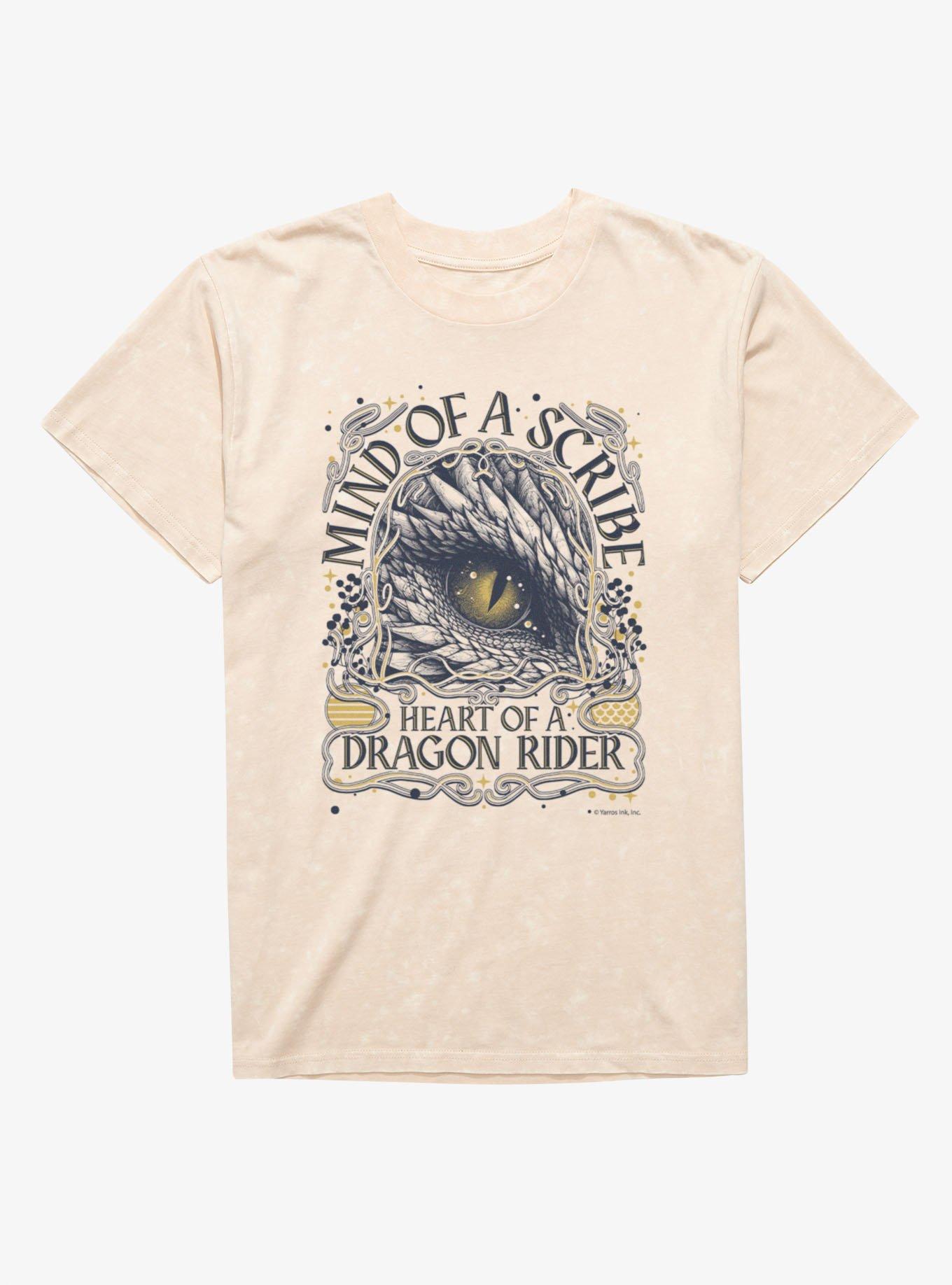 Fourth Wing The Empyrean Mind Of A Scribe Mineral Wash T-Shirt, , hi-res