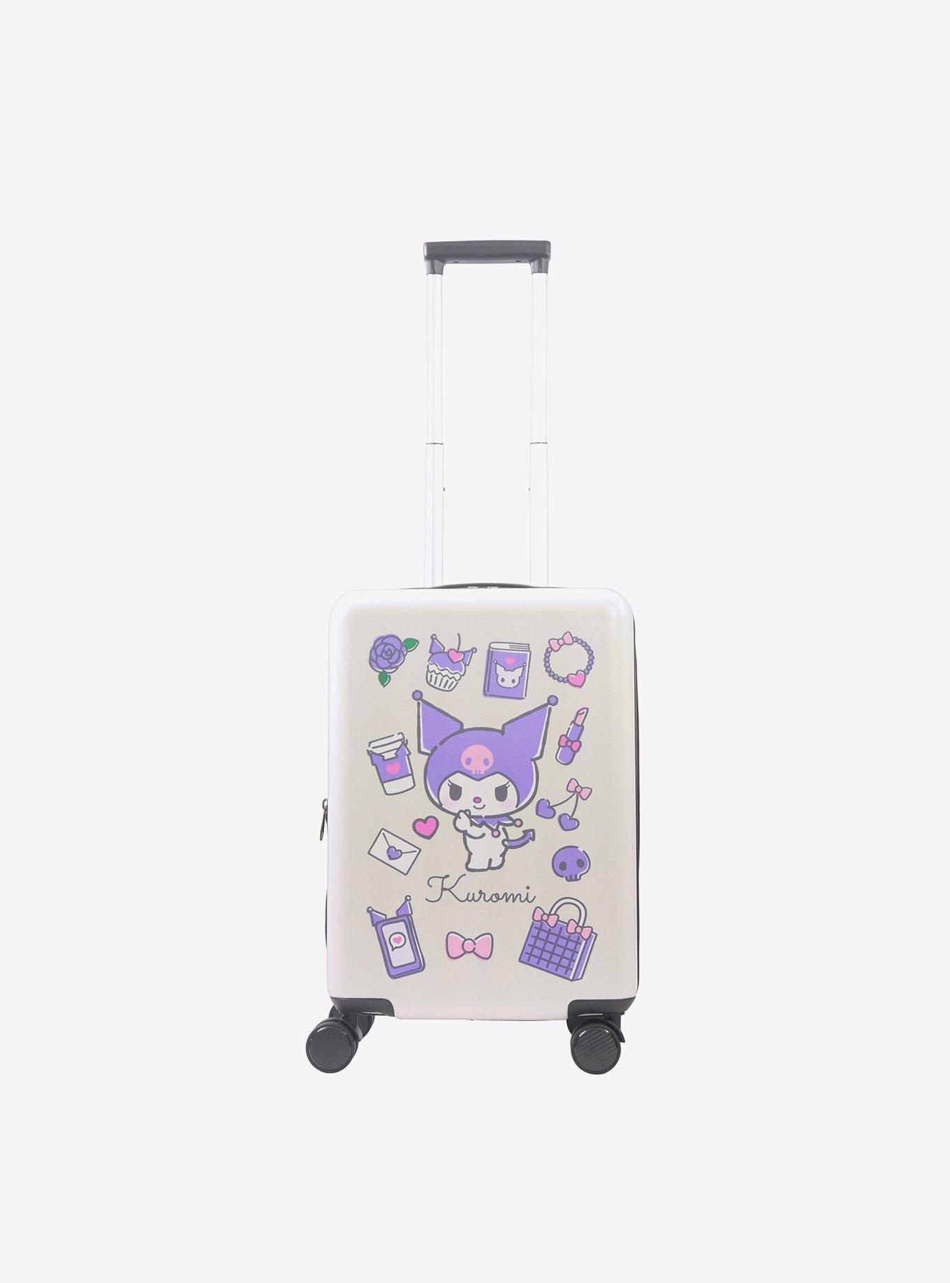 FUL Sanrio Kuromi & My Melody 22.5" Hardside Carry-On Spinner Luggage, , hi-res