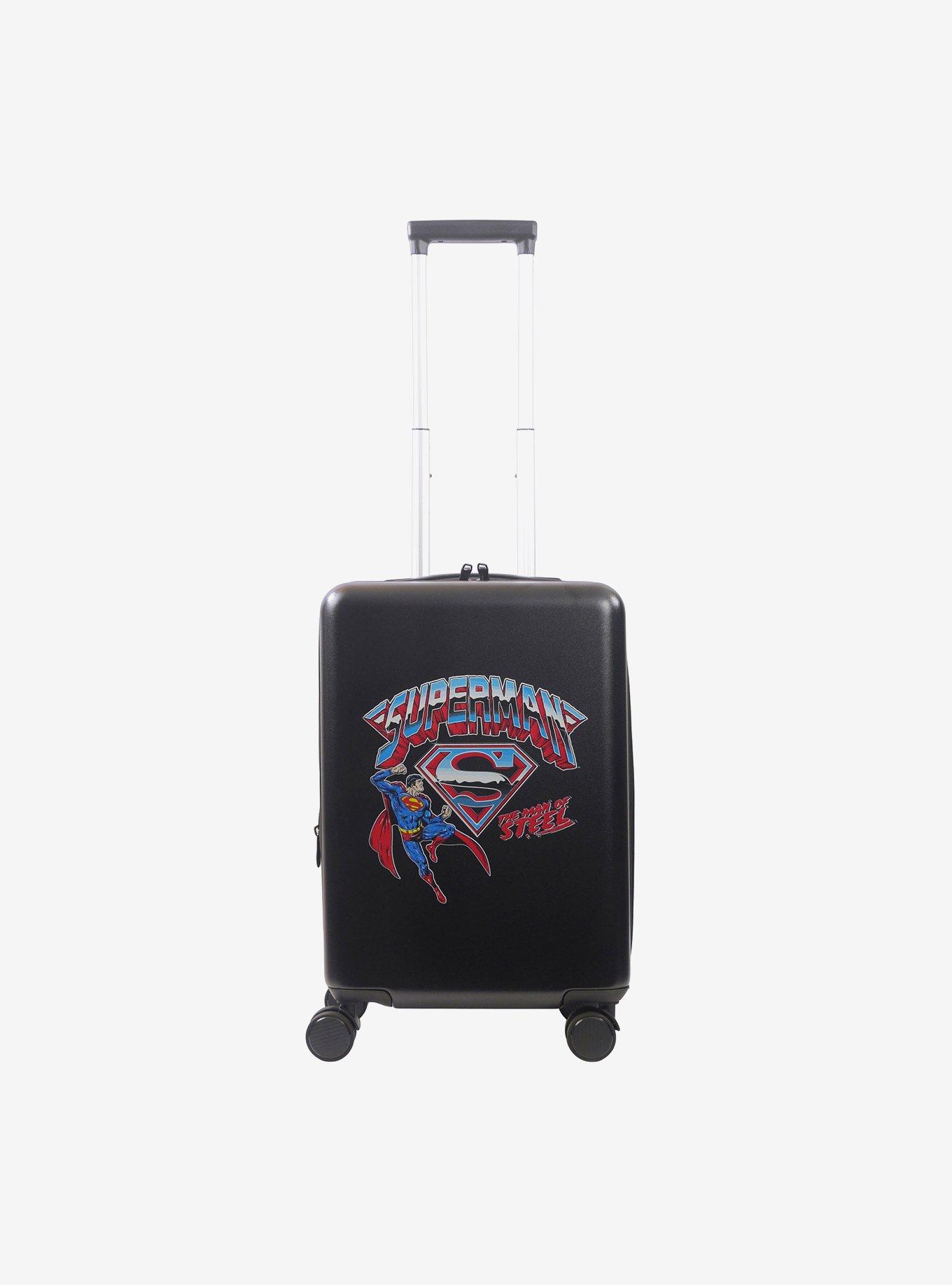 FUL DC Comics Superman "Man of Steel" 22.5" Hardside Carry-On Spinner Luggage, , hi-res