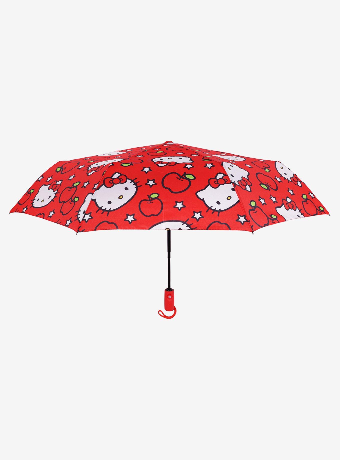 Hello Kitty Apples Red Allover Print Umbrella, , hi-res