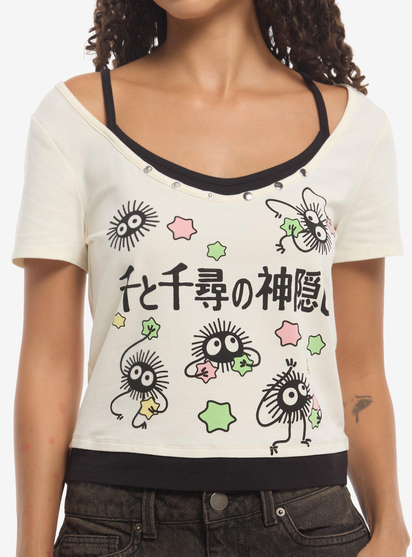 Her Universe Studio Ghibli® Spirited Away Soot Sprites Girls Crop Twofer Top