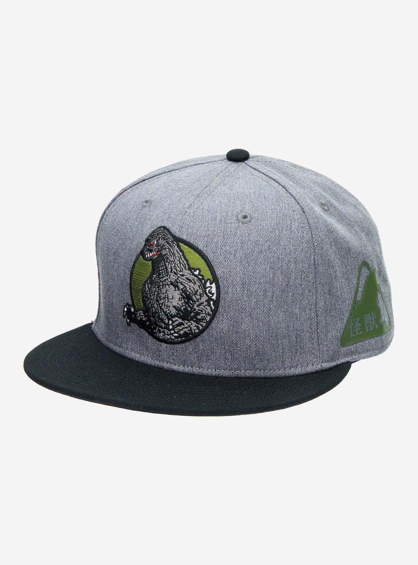 Godzilla Embroidered Snapback Hat, , hi-res