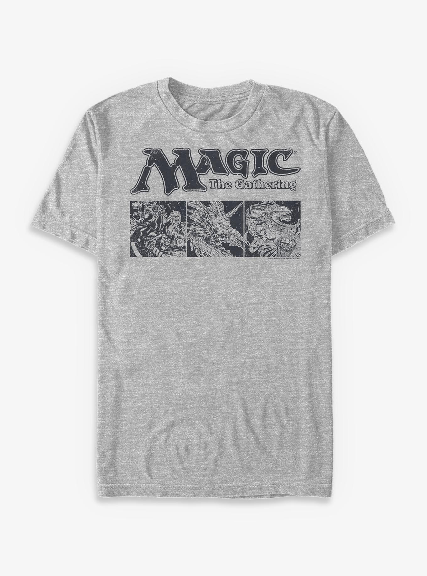 Magic: The Gathering Old School Art T-Shirt - GREY | Hot Topic